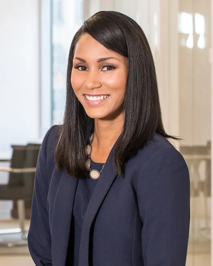 Custom headshot package professional woman navy blazer bright indoor studio setting